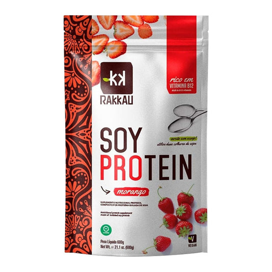 Soy Protein Morango 600g Rakkau