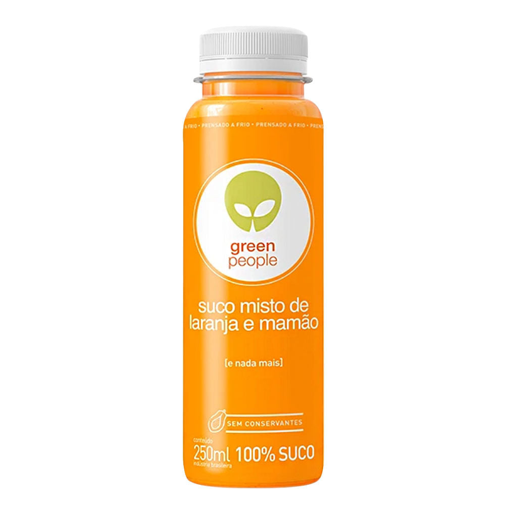 Suco de Laranja com Mamão 250ml Greenpeople