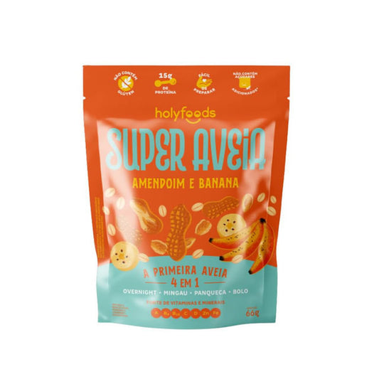 Super Aveia Mistura Proteica Amendoim e Banana 66g HolySoup