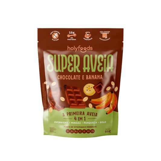 Super Aveia Mistura Proteica Chocolate e Banana 66g HolySoup