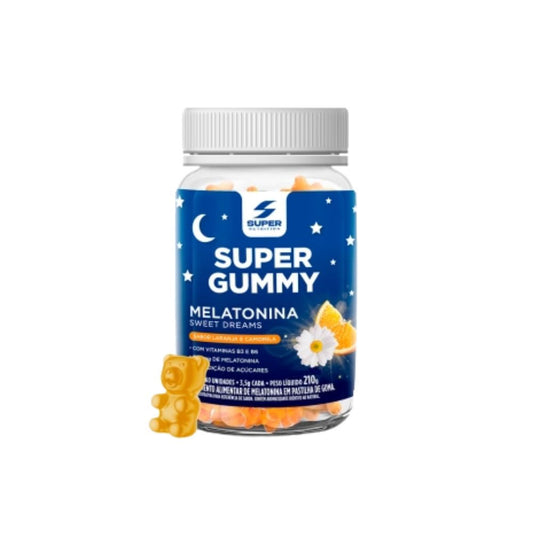 Frasco-de-melatonina-gummy-em-goma-sabor-laranja-e-camomila-com-60-unidades-enriquecido-com-vitaminas-B3-e-B6