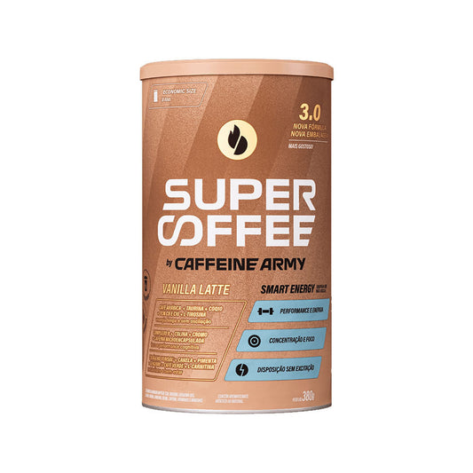 SuperCoffee 3.0 Vanilla Latte Economic Size 380g Caffeine Army