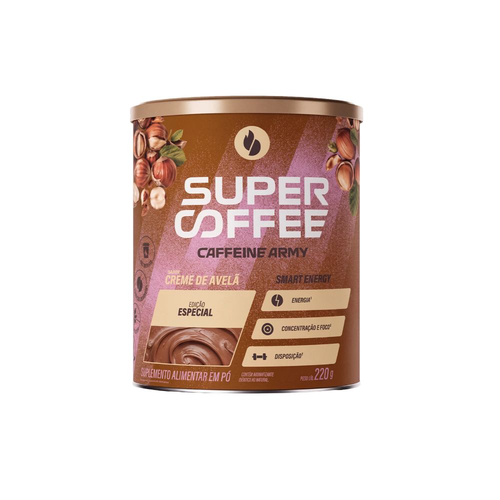 SuperCoffee Creme de Avelã Classic Size 220g Caffeine Army