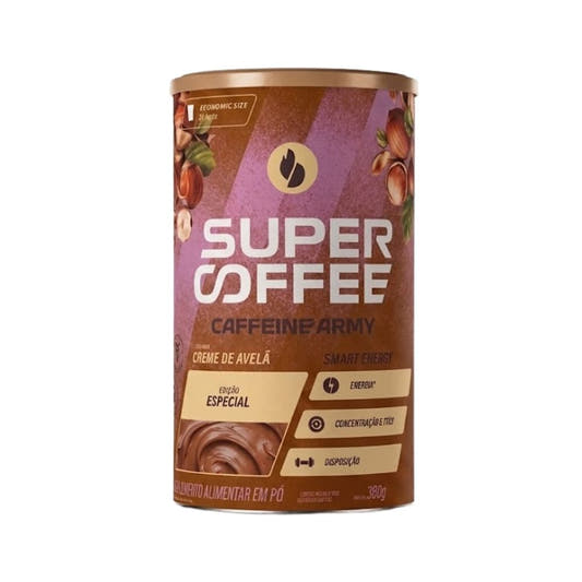 SuperCoffee Creme de Avelã Economic Size 380g Caffeine Army