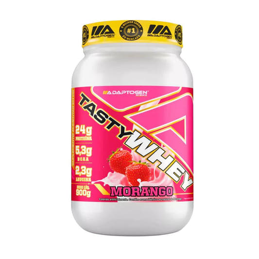 Tasty Whey 3W Morango 900g Adaptogen