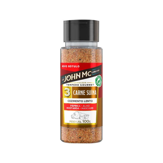 Tempero Gourmet para Carne Suína 140g John Mac