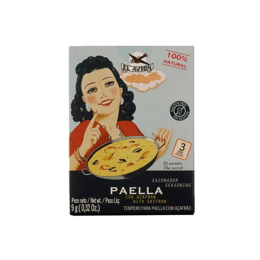 -Embalagem-do-tempero-para-paella-da-marca-El-Avion-com-acafrao-realcando-o-sabor-autentico-da-culinaria-espanhola-em-embalagem-vintage