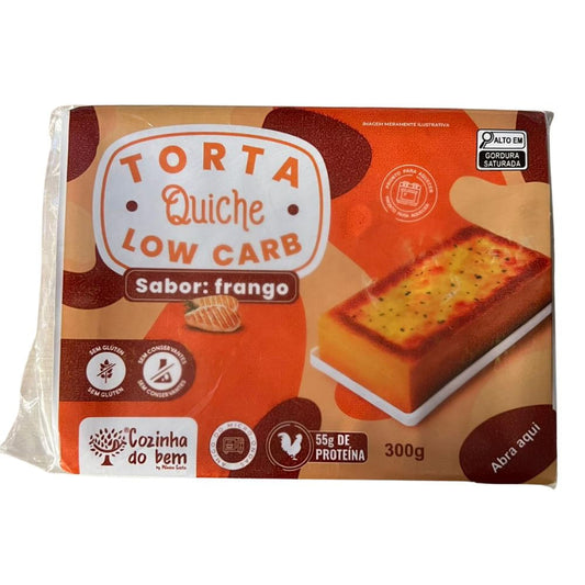 Torta Quiche de Frango Low Carb 300g Cozinha do Bem