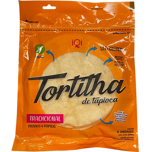 Tortilha de Tapioca Tradicional 240g iQi