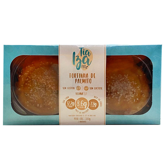 Tortinha de Palmito Low Carb, Sem Glúten e Lactose 300g Tia Iza