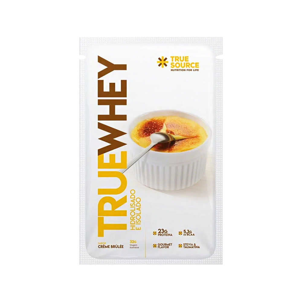True Whey Hidrolisado e Isolado Creme Brulee 32g True Source