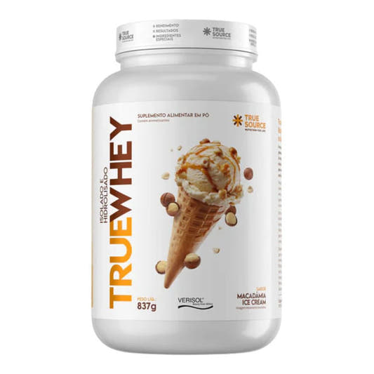 True Whey Hidrolisado e Isolado Macadâmia Ice Cream 837g True Source