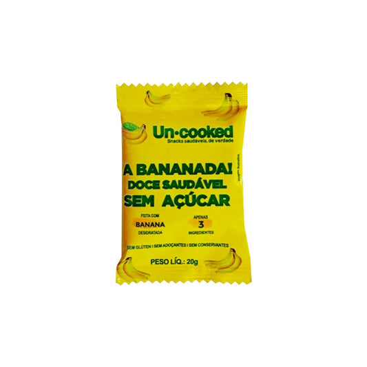 Bananada Sem Açúcar 20g Uncooked