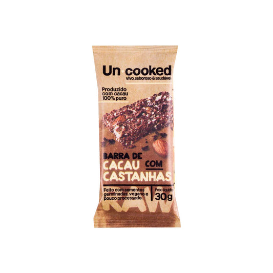 Barra de Cacau com Castanhas 30g Uncooked