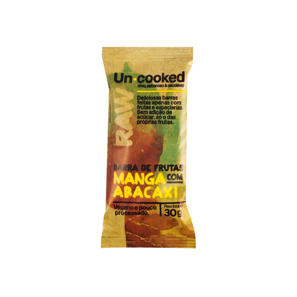 Barra de Manga com Abacaxi 30g Uncooked