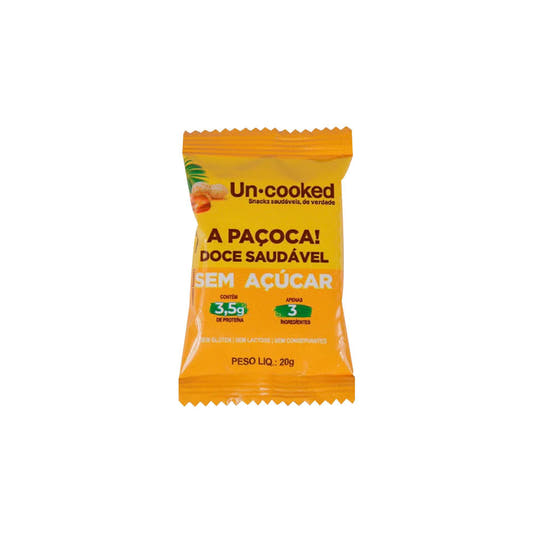 Paçoca Saudável Sem Açúcar 20g Uncooked