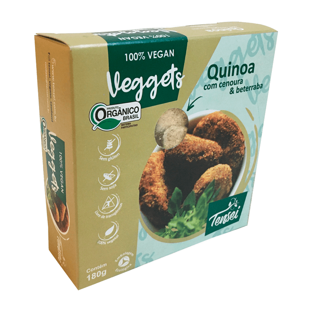 Veggets de Quinoa Cenoura e Beterraba Orgânico 180g Tensei