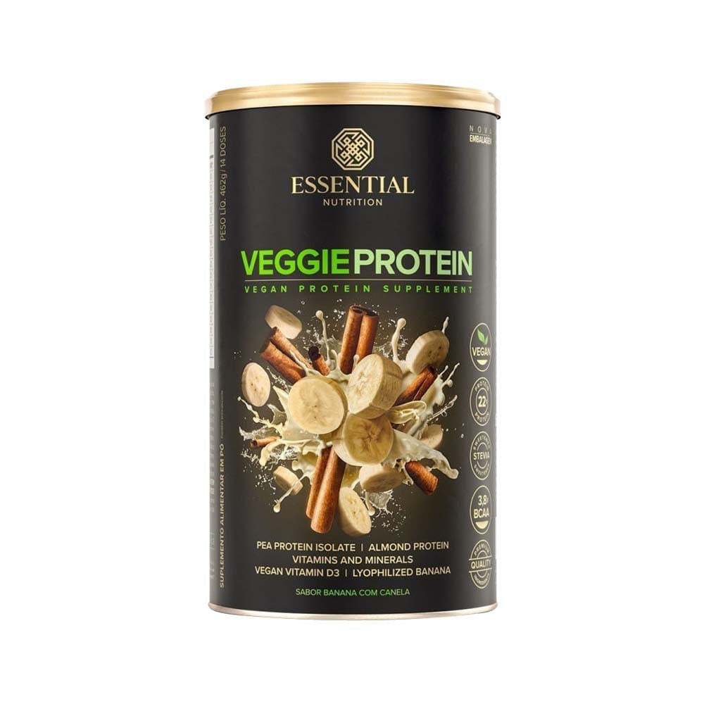Veggie Protein Banana com Canela 462g Essential Nutrition
