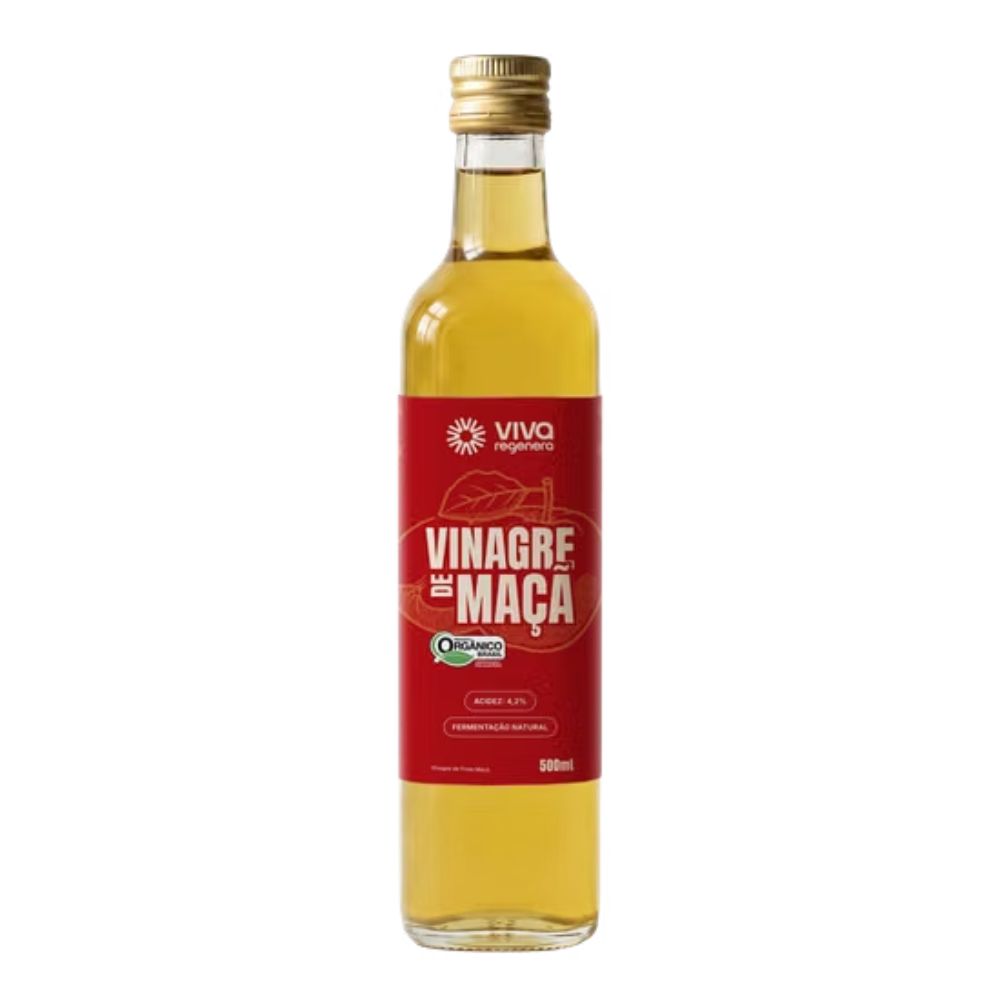 Vinagre de Maçã Orgânico 500ml Viva Regenera