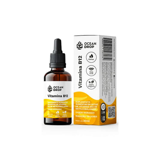 Vitamina B12 Sabor Frutas Vermelhas 20ml Ocean Drop