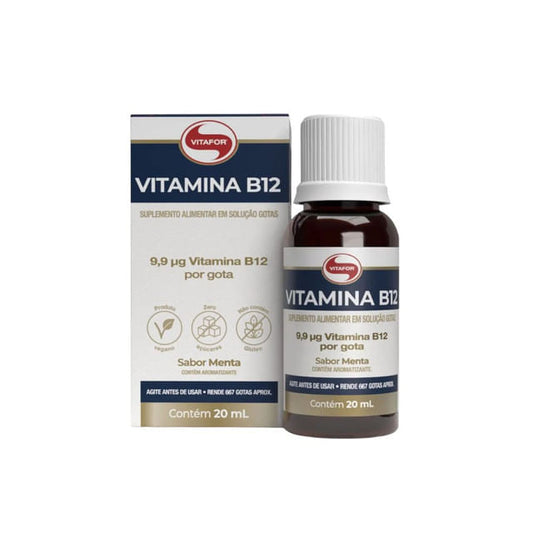 Vitamina B12 em Gotas Sabor Menta 20ml Vitafor
