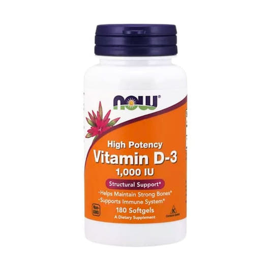 Frasco-branco-de-suplemento-Vitamina-D3-com-180-capsulas-rotulo-laranja-e-roxo-da-marca-Now-destacando-alta-potencia.