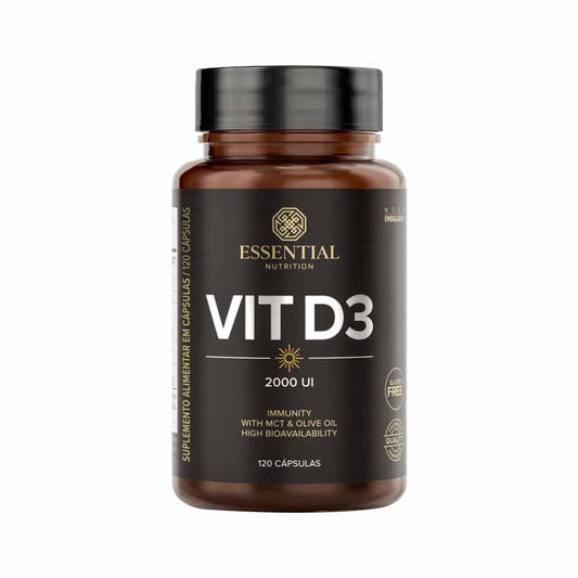 Vitamina D3 120 Cápsulas Essential Nutrition