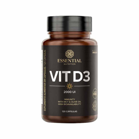 Vitamina D3 120 Cápsulas Essential Nutrition