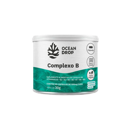 Vitaminas do Complexo B 60 Cápsulas Ocean Drop