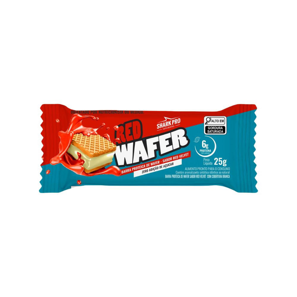 Wafer Proteico Sabor Red Velvet 25g Shark Pro