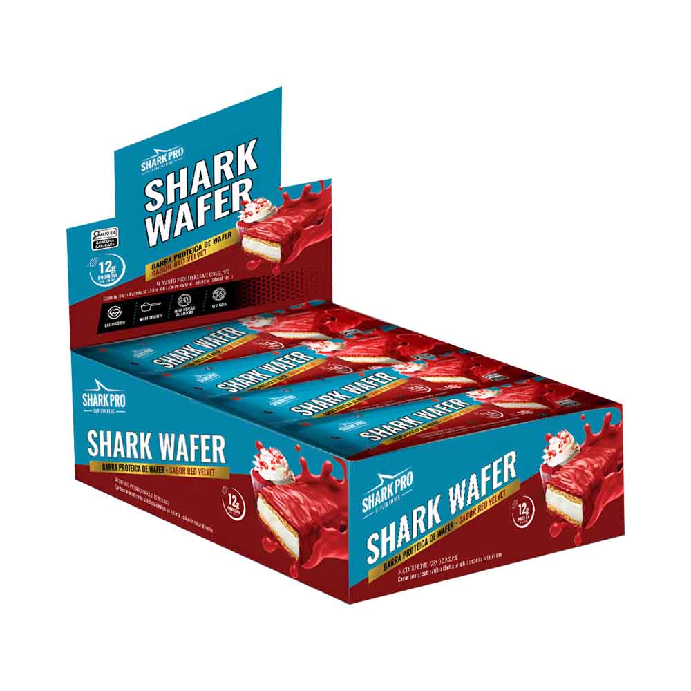 Wafer-Proteico-Shark-Wafer-Red-Velvet-50g-Shark-Pro