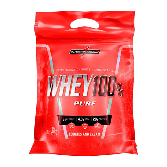 Whey 100% Pure Cookies E Cream Pouch 1,8kg Integralmedica
