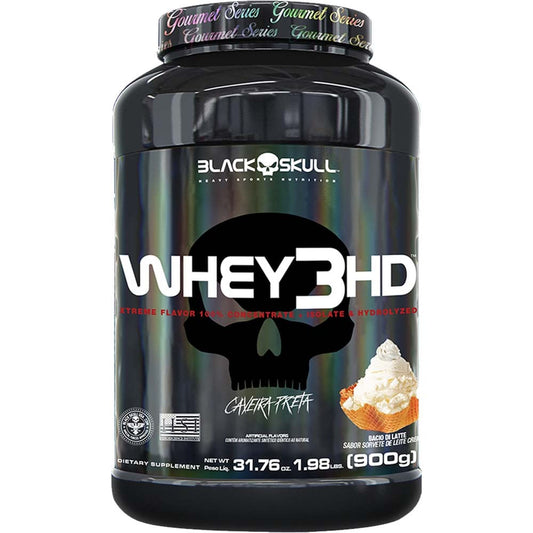 Whey 3 HD Sorvete de Leite Cremoso 900g Black Skull