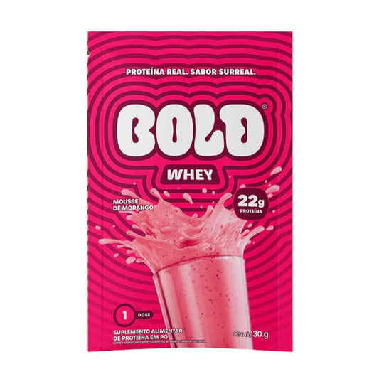 Whey 3W Mousse de Morango Sachê 30g BOLD