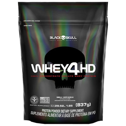 Whey 4HD Baunilha 837g Black Skull