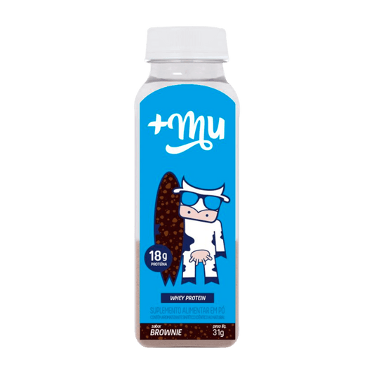 Whey Concentrado Brownie Garrafinha 31g +Mu