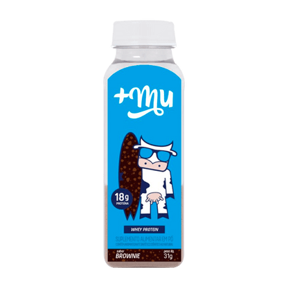 Whey Concentrado Brownie Garrafinha 31g +Mu