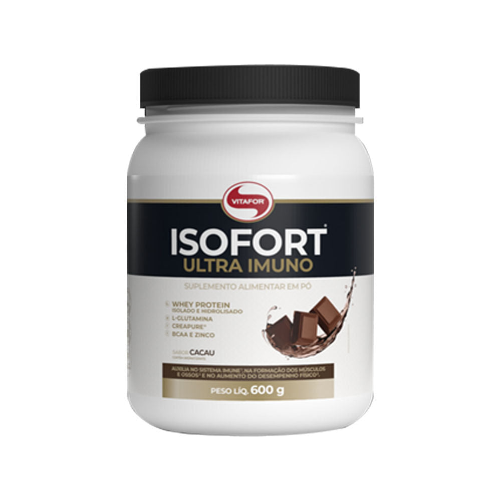 Whey Isolado Isofort Ultra Imuno Cacau 600g Vitafor