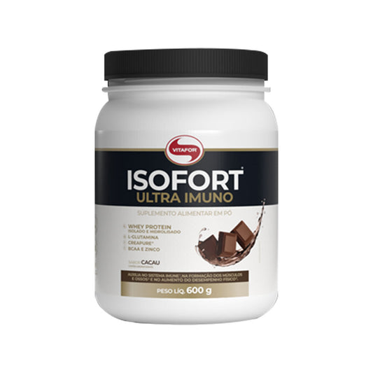 Whey Isolado Isofort Ultra Imuno Cacau 600g Vitafor