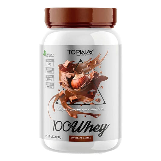 Whey-Protein-Concentrado-100--Whey-Chocolate-com-Avela-900g-TOPWAY-Nutrition