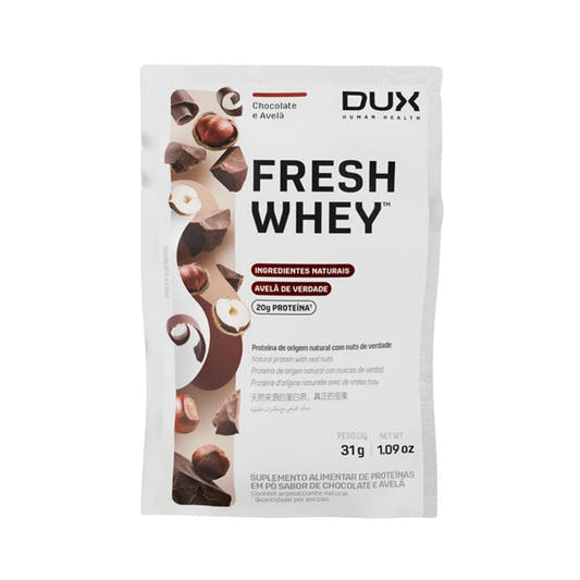 Whey Protein FreshWhey Chocolate e Avelã 31g DUX Human Health