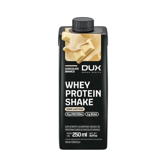 Whey Protein Shake Chocolate Branco 250ml DUX Human Health
