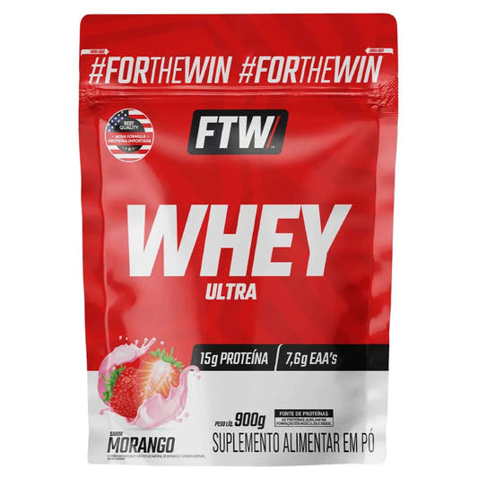 Whey Ultra Morango 900g FTW