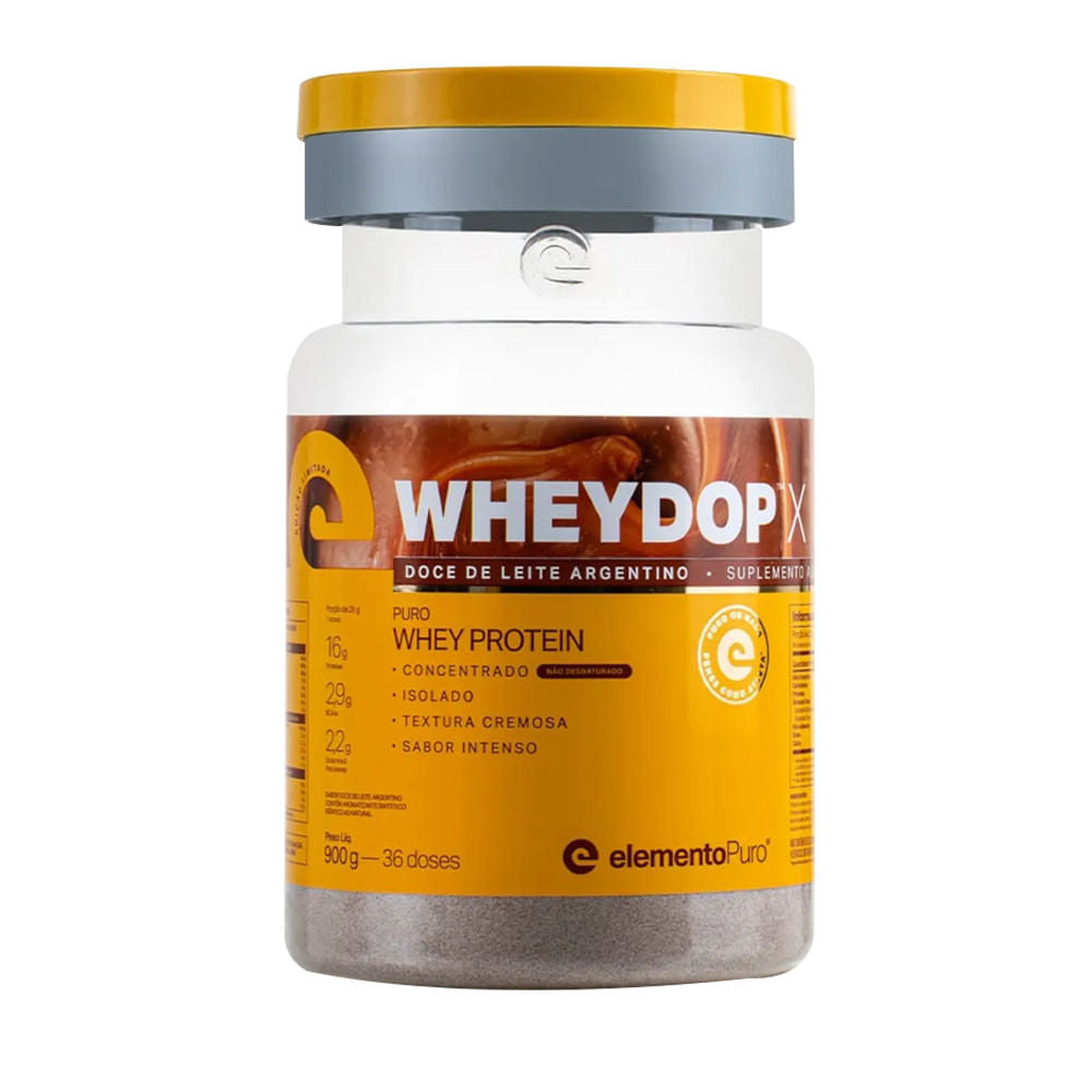 WheyDop Whey Protein X Sabor Doce de Leite 900g Elemento Puro