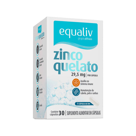 Zinco Quelato 30 Cápsulas Equaliv