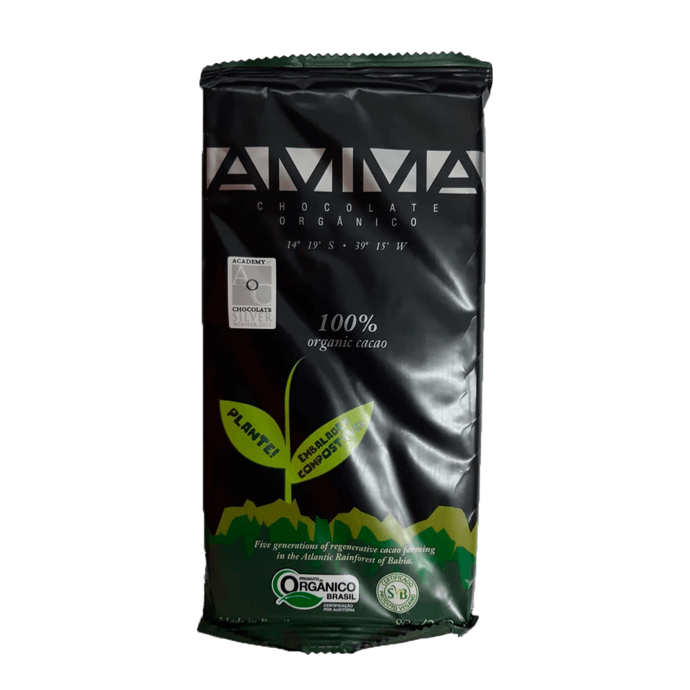Chocolate Orgânico 100% 80g Amma