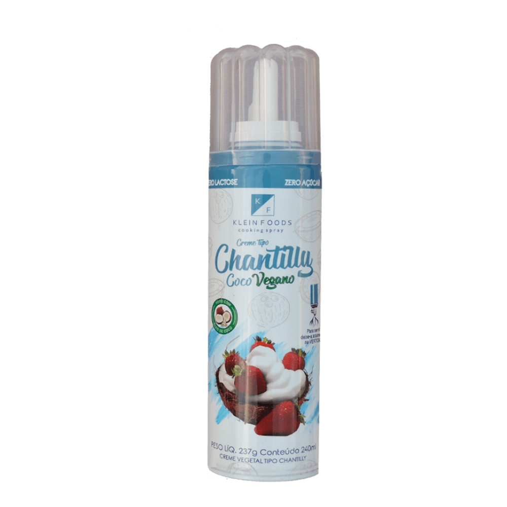 Creme Vegetal Tipo Chantilly de Coco 237g Klein Foods