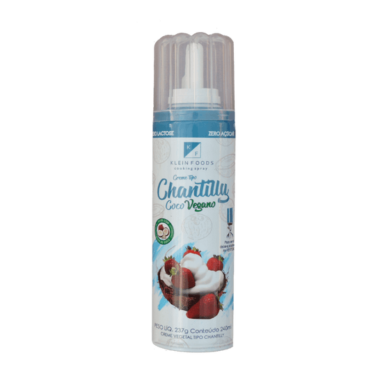 Creme Vegetal Tipo Chantilly de Coco 237g Klein Foods