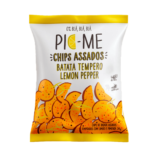 Chips Assado Batata com Lemon Pepper 34g Pic-Me