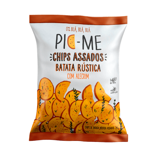 Chips Assado Batata Rústica com Alecrim 34g Pic-Me